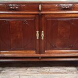 D'après Louis Majorelle : Rare et grand meuble époque Art Nouveau en acajou