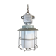 Vintage Industrial Aluminium Lamp with Milk Glass, 1970s