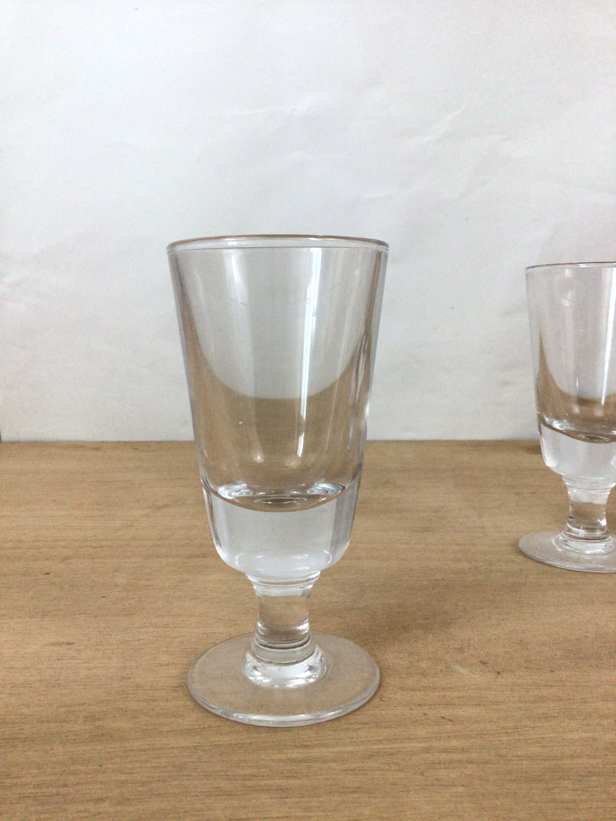 Set of 6 thick old glasses