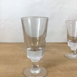 Set of 6 thick old glasses