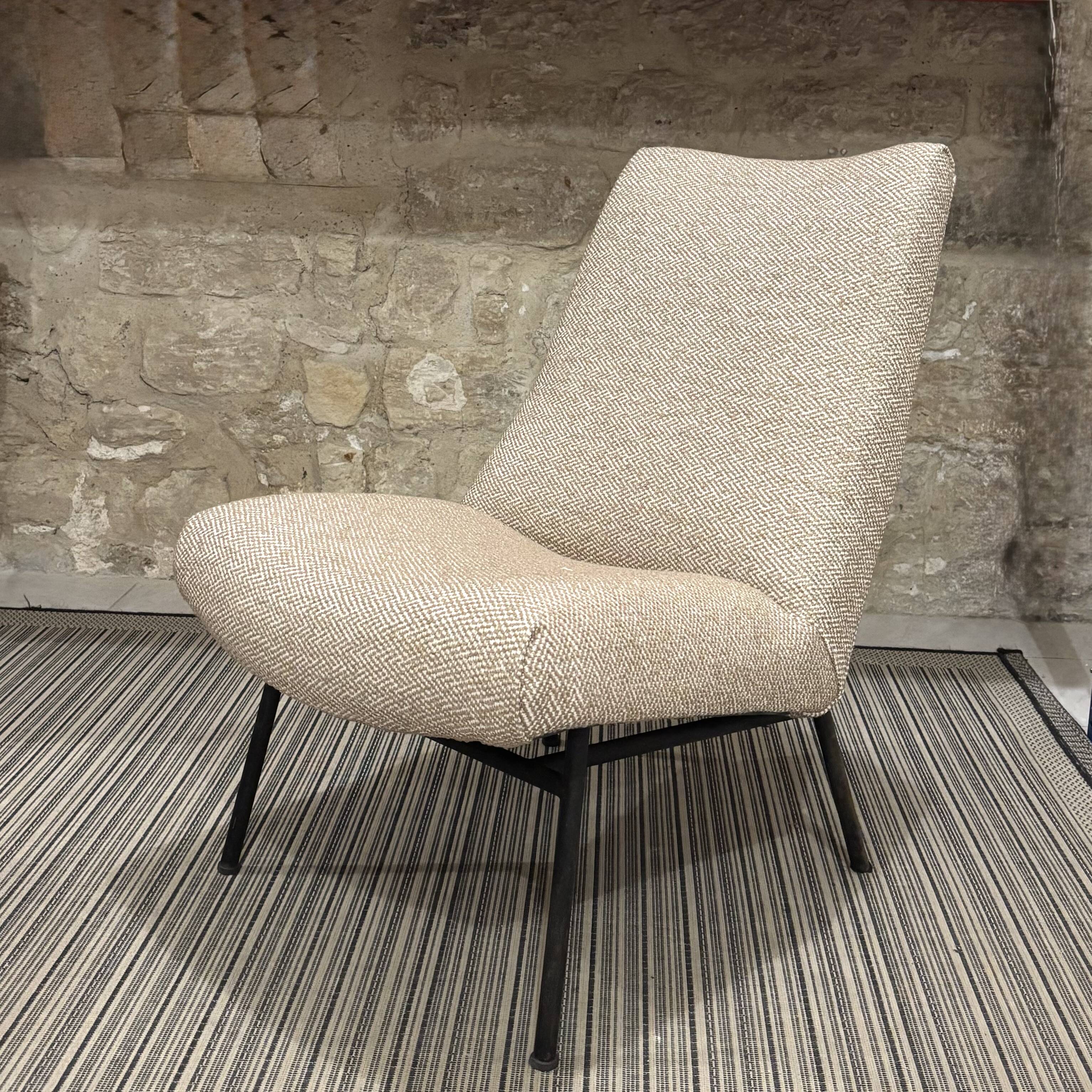 Pierre Guariche armchair for Steiner, reupholstered