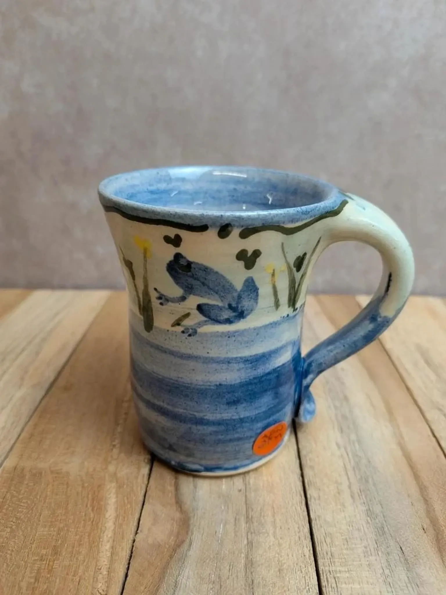 Large vintage cup Poterie du Marais – Signed French ceramics