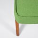 Vintage armchair "Bunny" 1960s, spring green