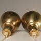 Hans-Agne Jakobsson Perforated Brass Pendants Pair for Markaryd 1960