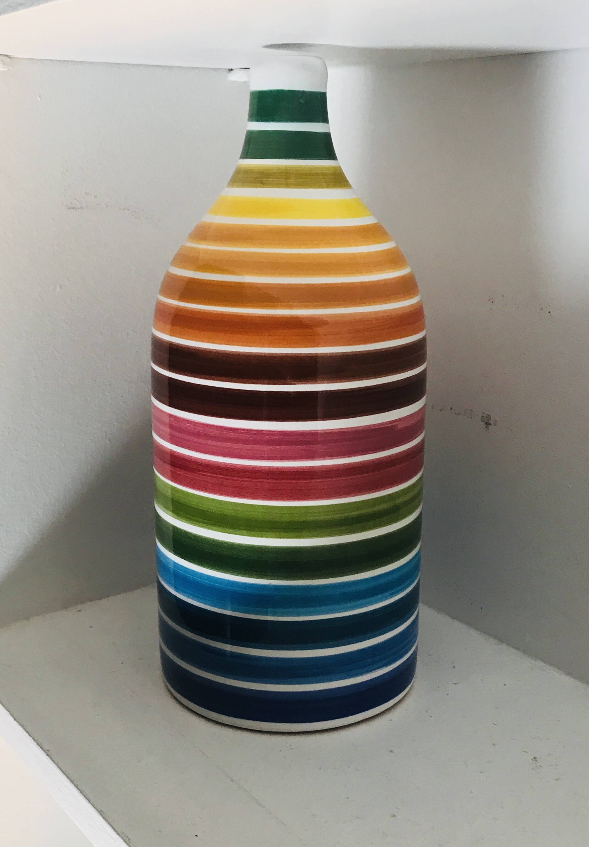 Rainbow terracotta bottle