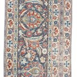 2x7 Navy Blue & Red Persian Runner Rug, 60x208Cm