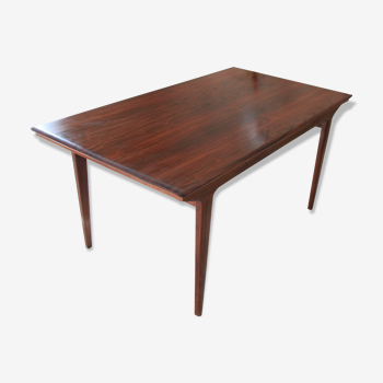 Table design scandinave extensible en palissandre de Rio