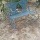 Rocking bench en fer forgé