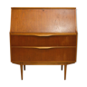 Scandinavian secretary in honey teak