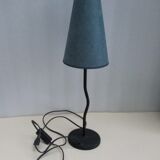 Table lamp, wrought iron, curved foot