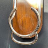 Liquor cabaret - Art Deco - Blown and cut crystal, mahogany or ebony macassar and stainless steel