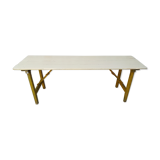 Folding brewery table