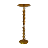 Lampadaire en laiton et verre Murano, XXe siècle