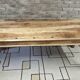 Large solid wood dining table