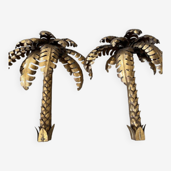 Palm tree sconces