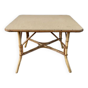 Table basse en rotin - bambou