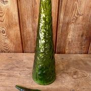 Italian carafe Empoli green 1970s.