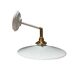 Vintage white opaline wall light