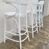 Set of 3 bentwood restaurant bar stools bistro