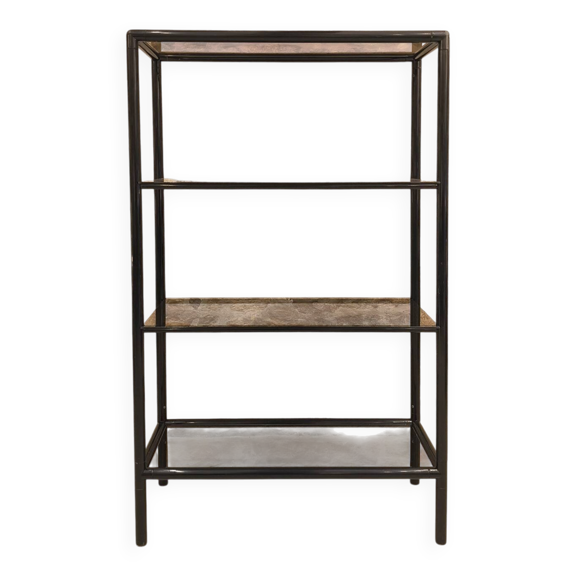 Compact shelving unit with 4 levels, 1970s/80s