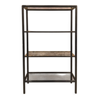 Compact shelving unit with 4 levels, 1970s/80s