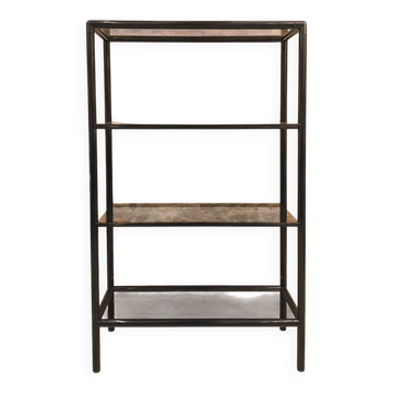 Compact shelving unit with 4 levels, 1970s/80s