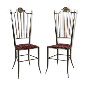 Paire vintage de chaises