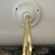 Set of two vintage white opaline wall lamps electrified to nine