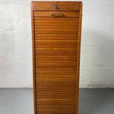 Vintage curtain file cabinet