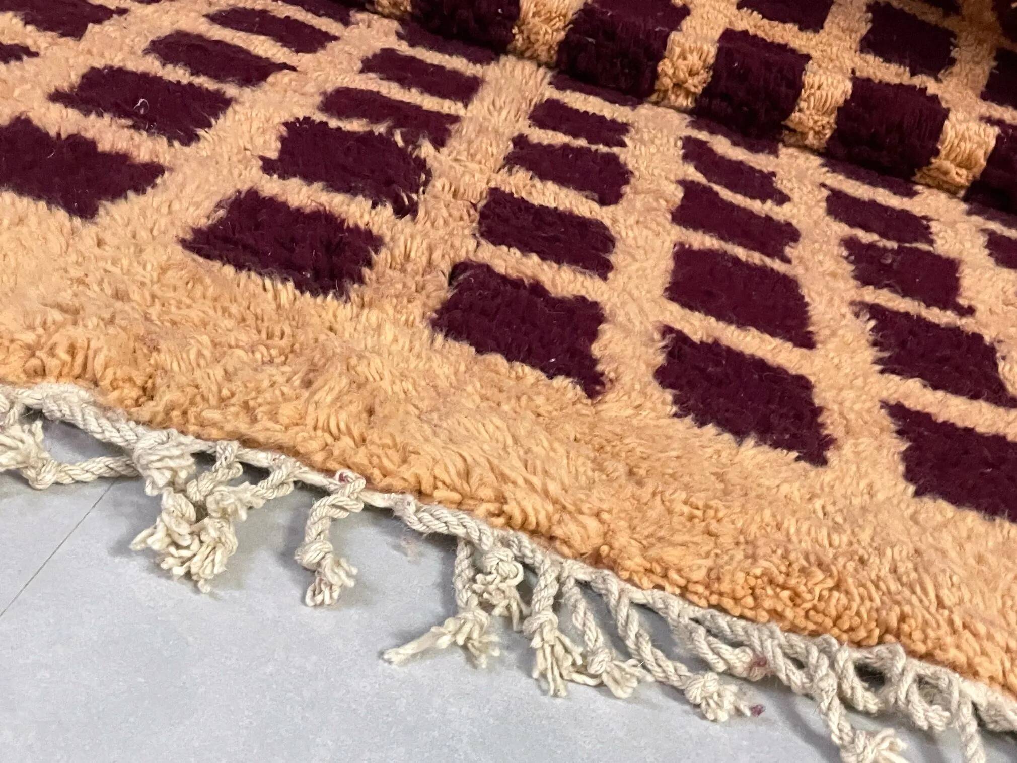 Handmade wool rug Morocco 3 x 2 m