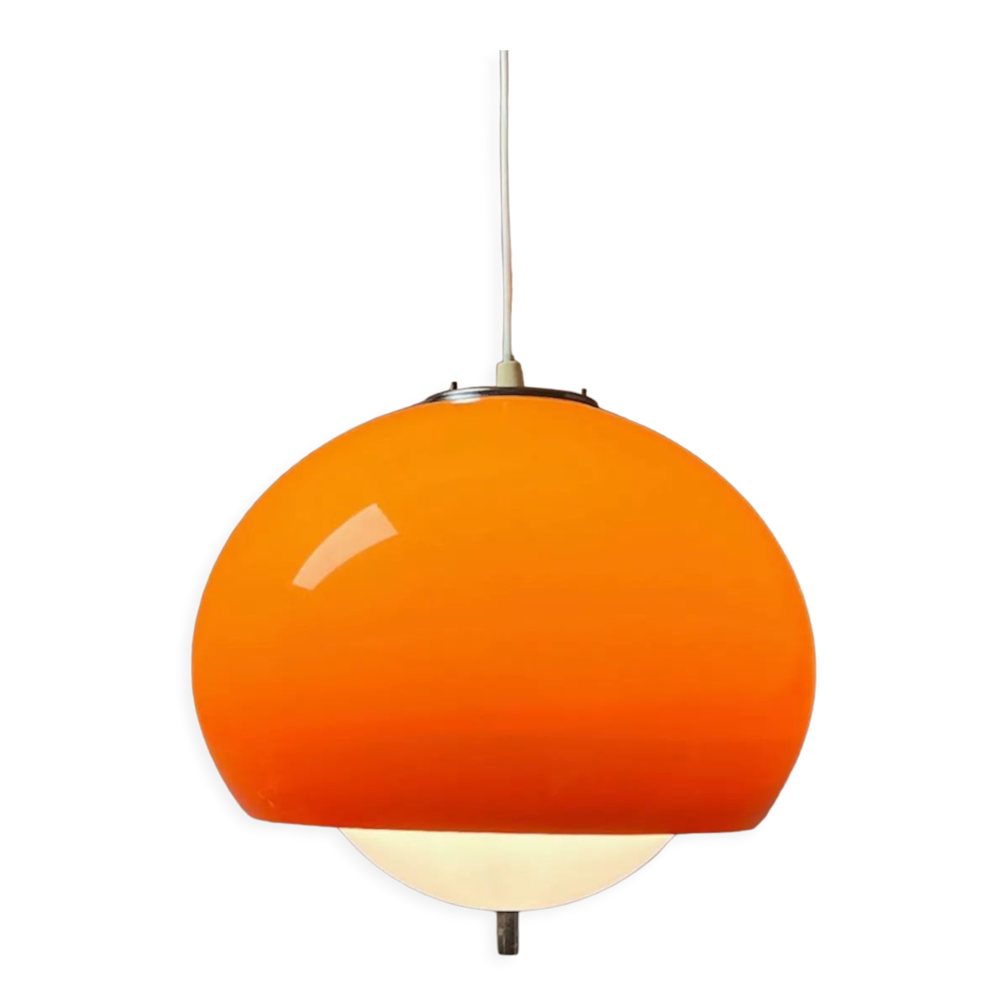 Harvey Guzzini Burgos Pendant Lamp - Rare Space Age Italian Design Hanging Lamp 60s 70s