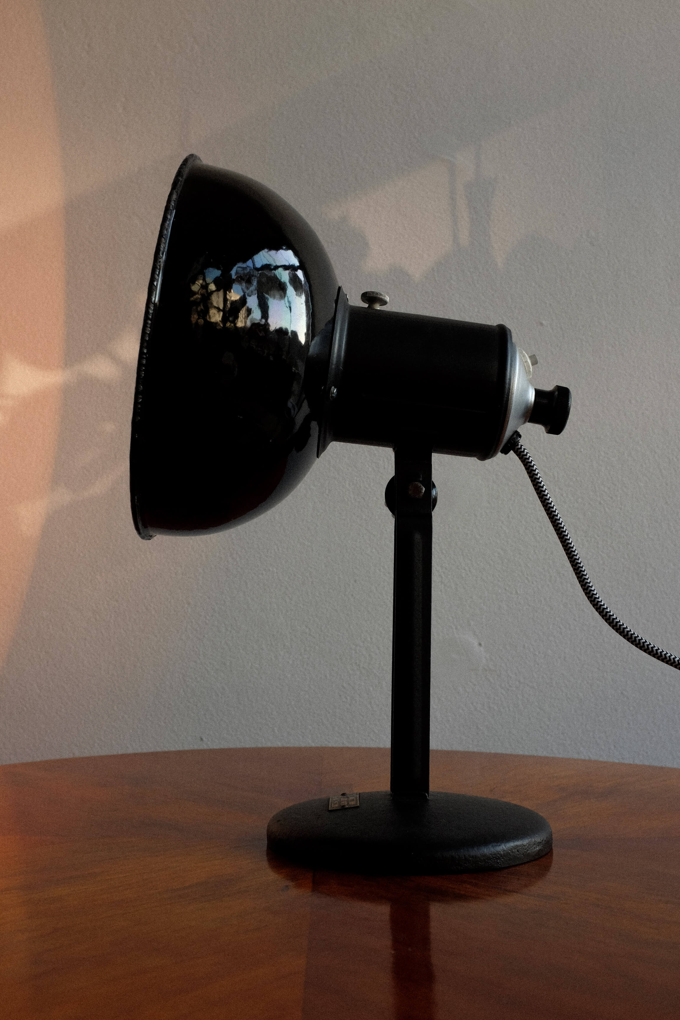Czechoslovakian industrial adjustable table lamp, 1960s