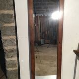Bevelled mirror oak frame