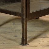 Polished iron medical cabinet, 1910s