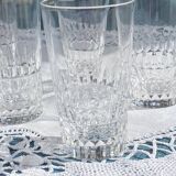 5 Vintage crystal glasses / goblets from Daum France - Height 8.2 cm