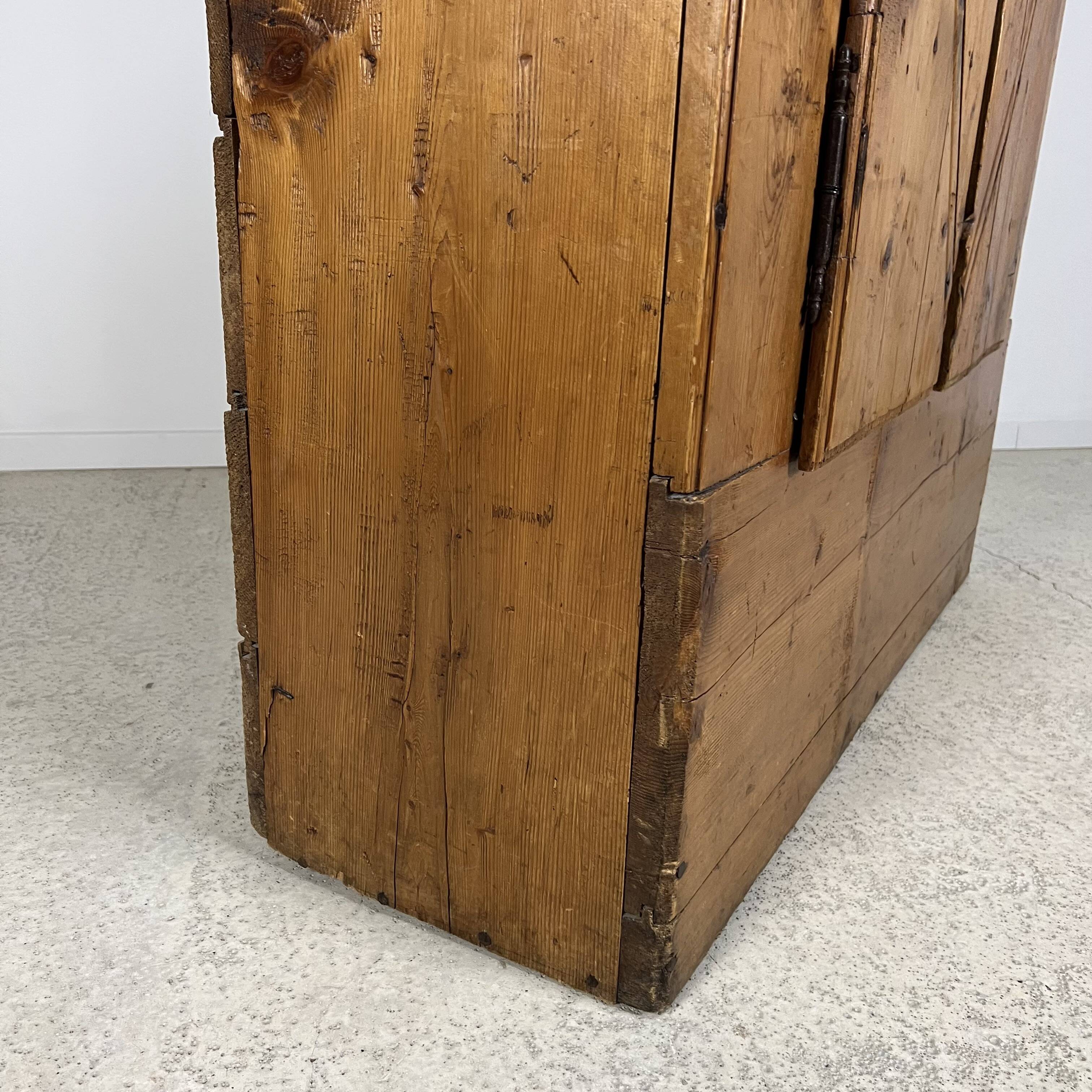 Authentic mountain cabinet furniture, jam maker, folk art, Savoie