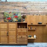 Huge piece of furniture by Guillerme and Chambron, 1950s