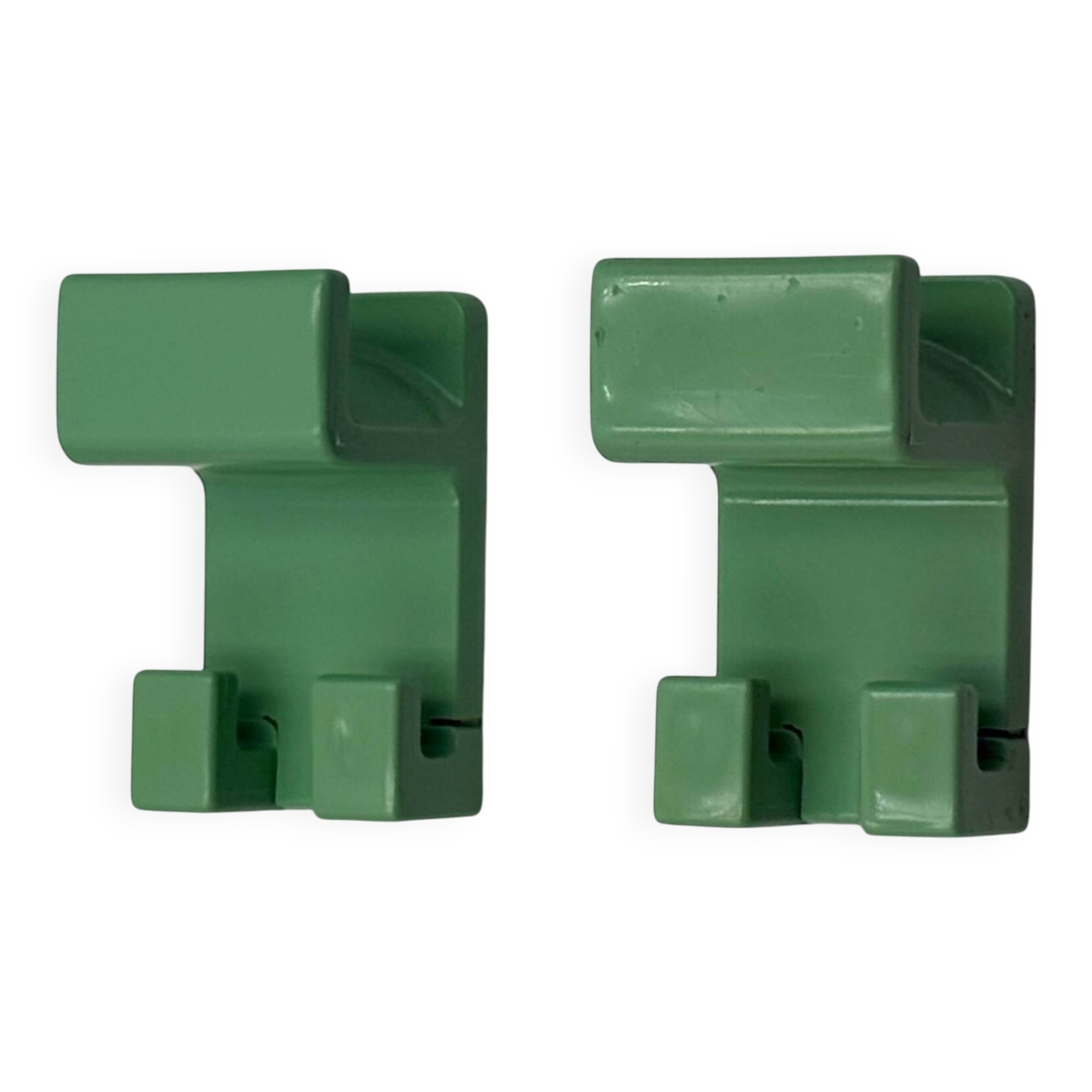 Teal Green Olaf von Bohr Gedy Hooks, Italy 1970s – Space Age Design