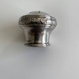 Antique crystal and silver sugar shaker