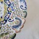 Decorative plate in Rouen earthenware, 19th century