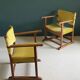 Paire de petits fauteuils années 30-40