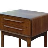 Danish bedside table by Johannes Andersen vintage 1950 Scandinavian teak