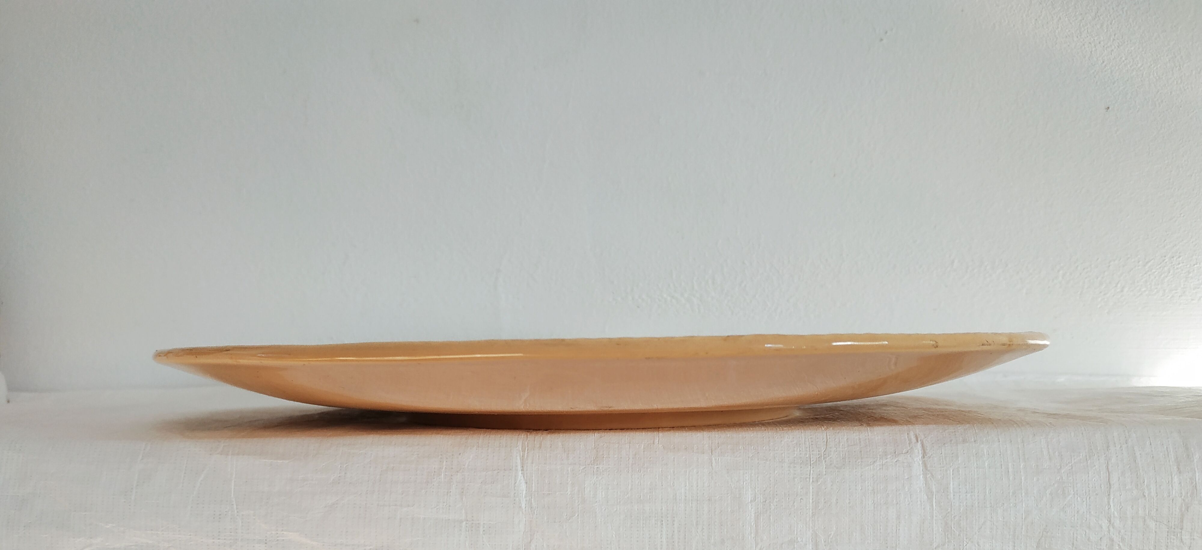 Ceramic dish, braided pattern, Keralux Boch brothers