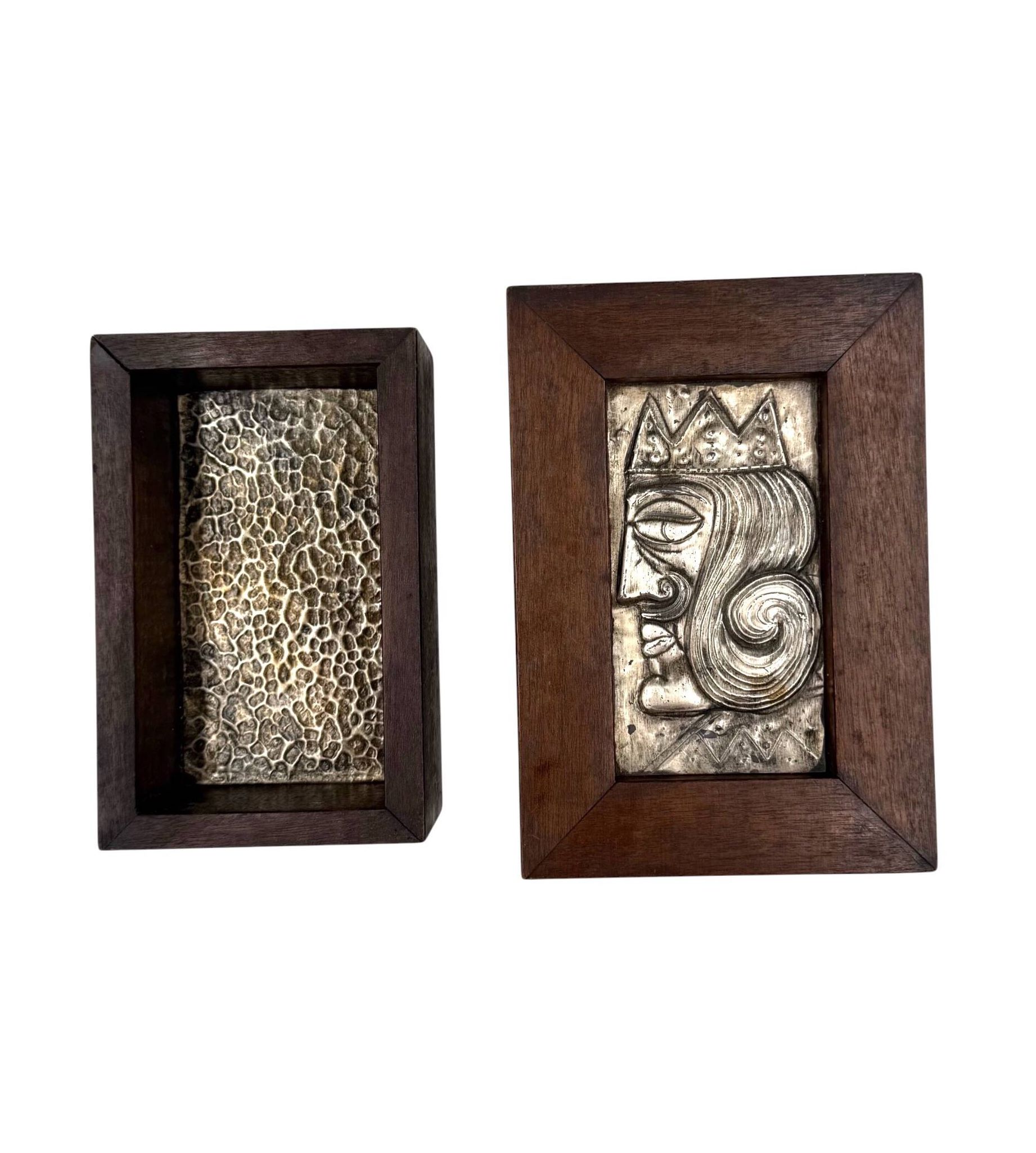 Mid-century rare Smoking Set, ashtray and cigars box, Italy 1950s