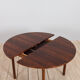 Italian mid century round extension dining table in Rosewood by Stildomus