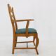 1960s Henning Kjærnulf Razorblade armchair in solid oak for EG Møbler, Denmark