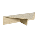 Large travertine coffee table