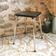 Tabouret vintage en Formica noir