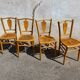 Set de 4 chaises bistrot vintage