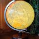 Antique illuminated globe world map made of glass